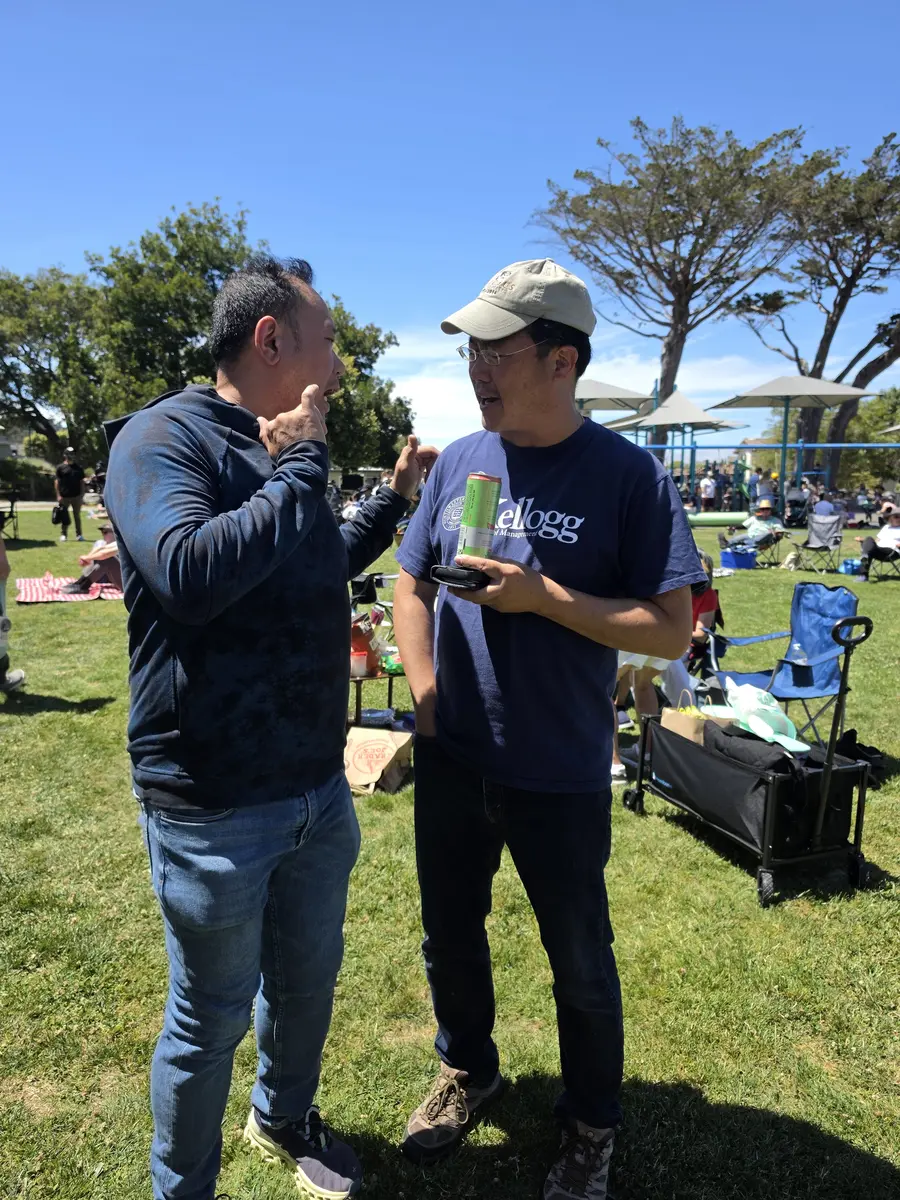 Albert supporting a local community gathering