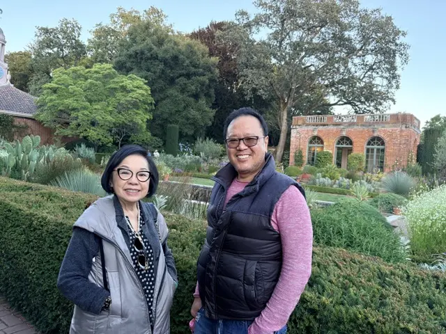 Albert connecting with a Millbrae resident